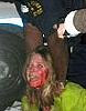 Michelle Metzinger bloodied by cop Ceaphus Gordon